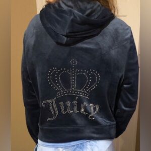 BNWT Juicy Couture Regal Blue Zip-up Hoodie